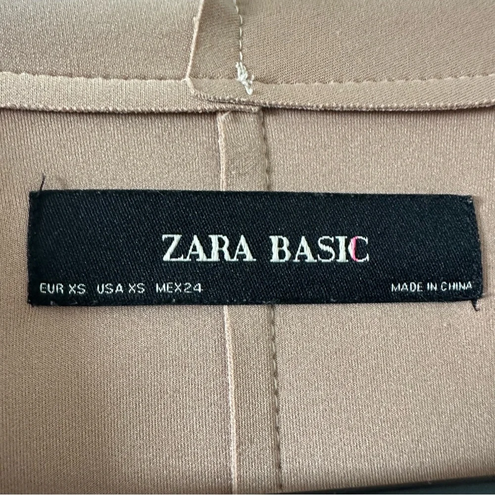 Zara Beige Tie-Front Blazer - Picture 3 of 4